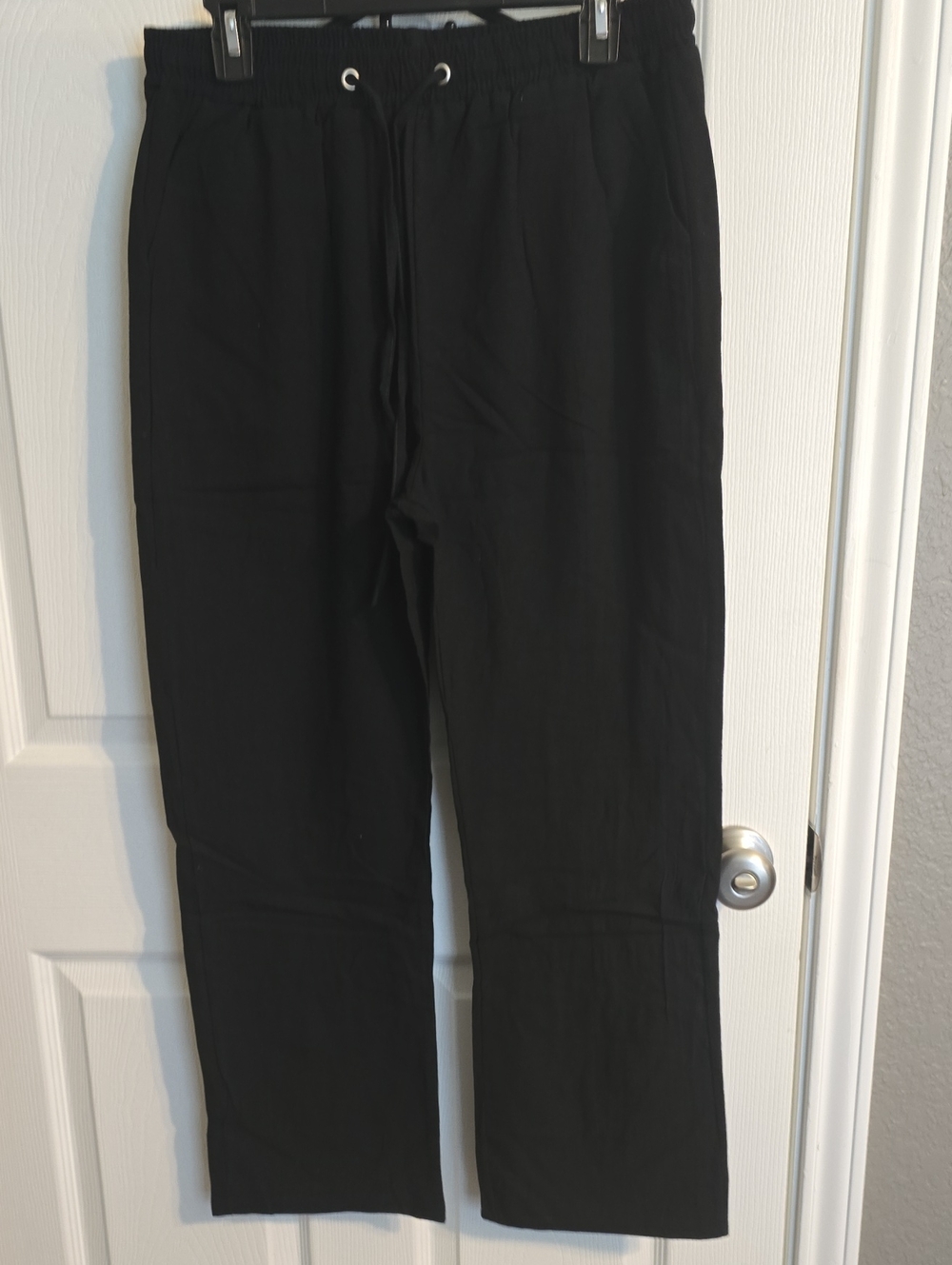 Women's Black Drawstring Casual Pants